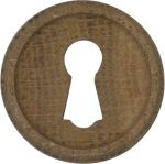 Schlüsselschild, Eiche, alte Holzzierteile antike